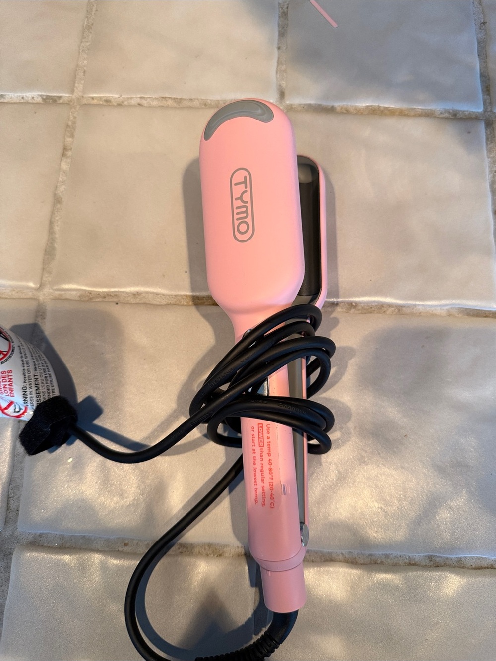 Tymo pink hair crimper